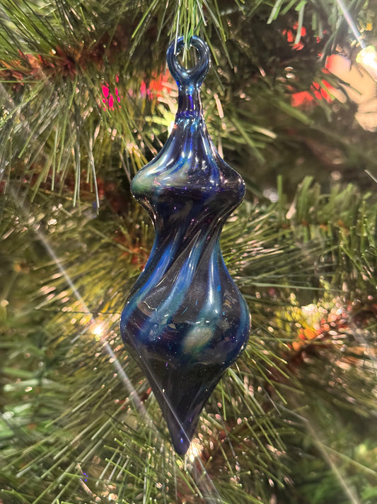 Glass Ornament Cobalt Blue
