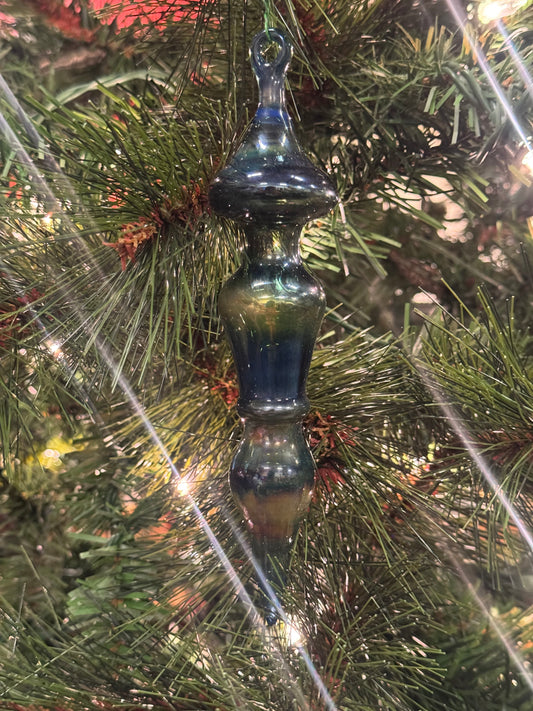 Glass Ornament Cobalt Blue