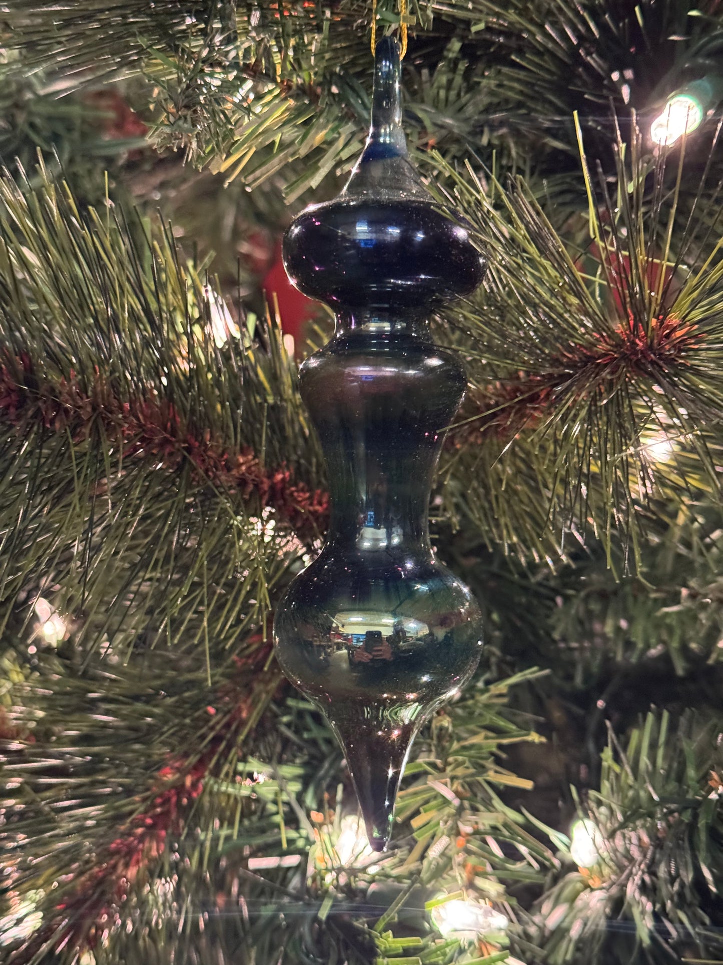 Glass Ornament Cobalt Blue