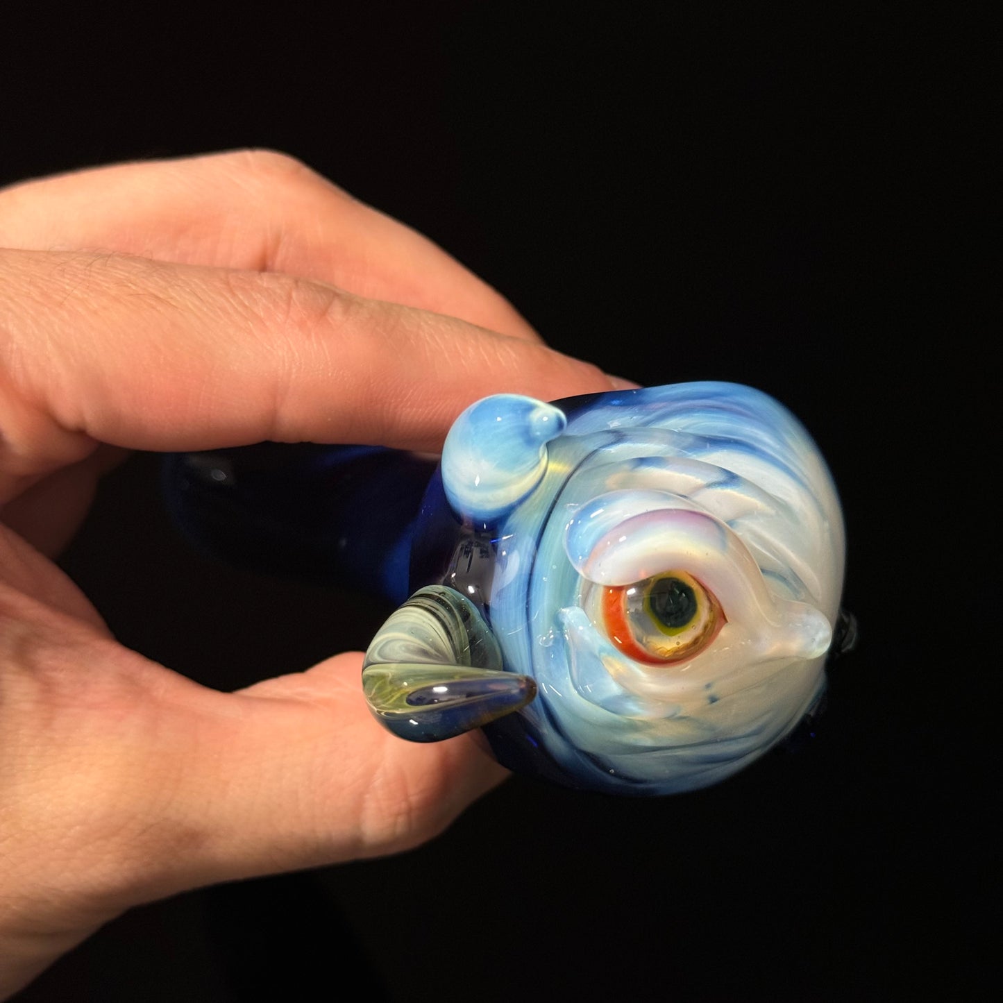 Eyeball Monster Glass Heady Pipe Hand Blown