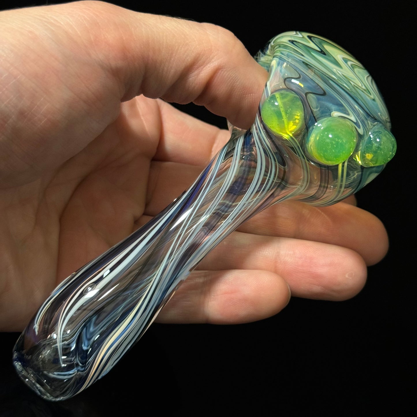 Switchbsck Color Changing Lined Inside Out Glass Pipe Heady Pipe Hand Blown Extra Thick