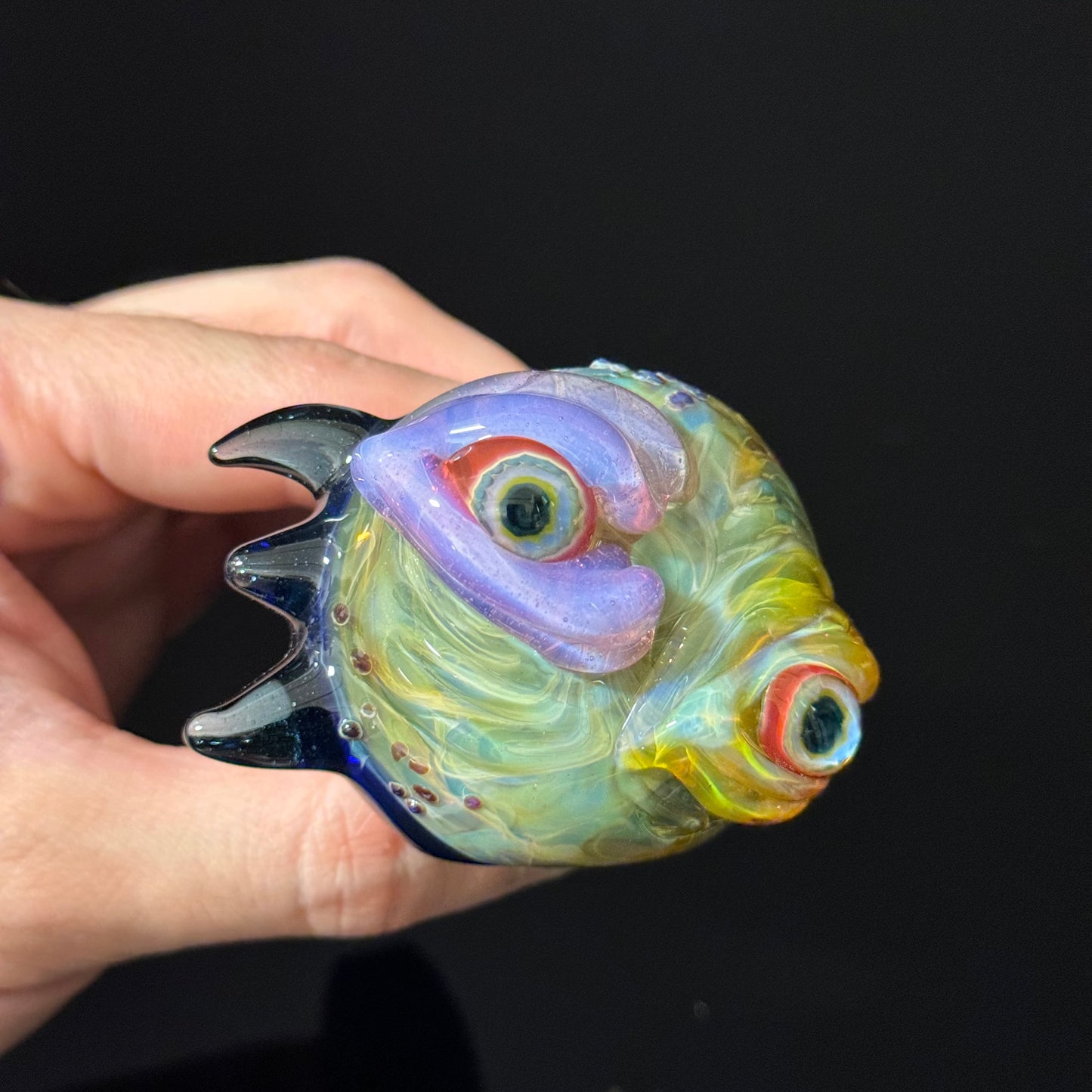 Eyeball Monster Glass Heady Pipe Hand Blown