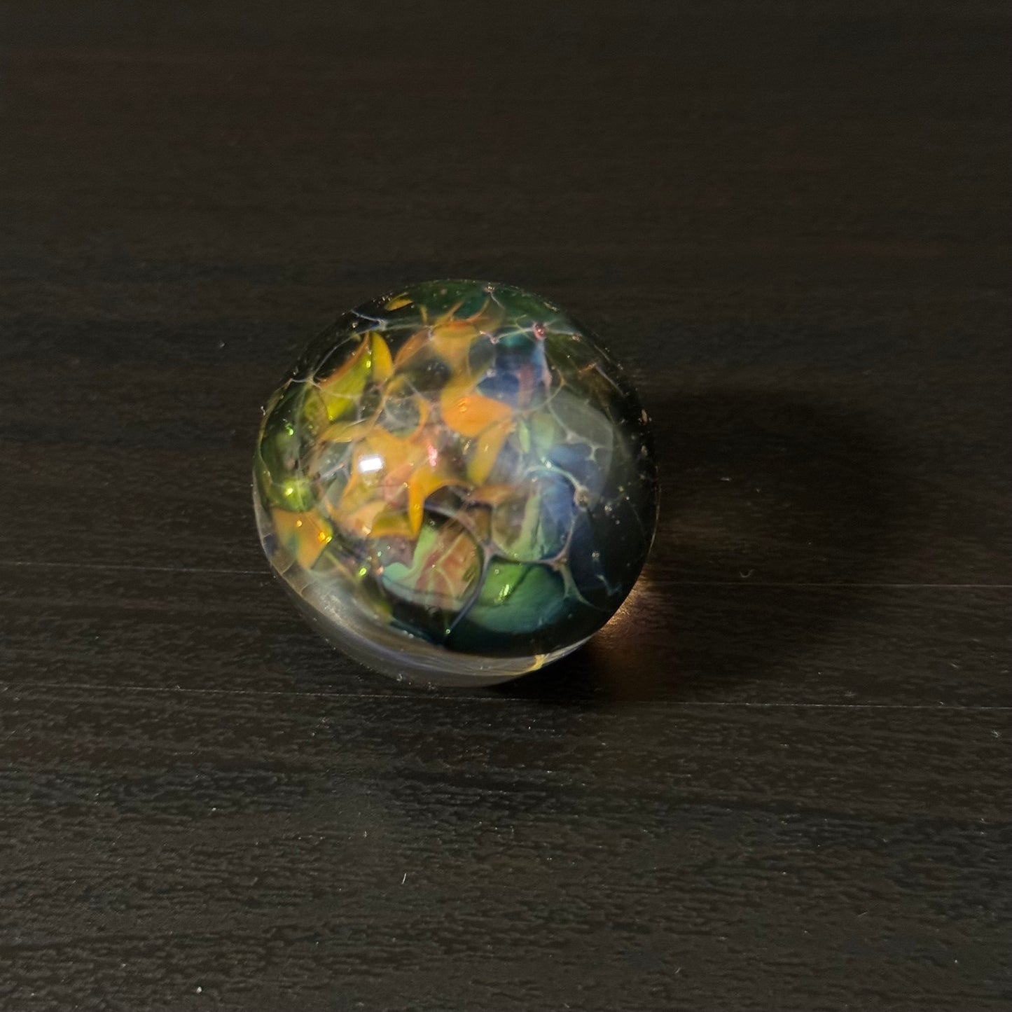 Space Galactic Vortex Glass Marble Hand Made