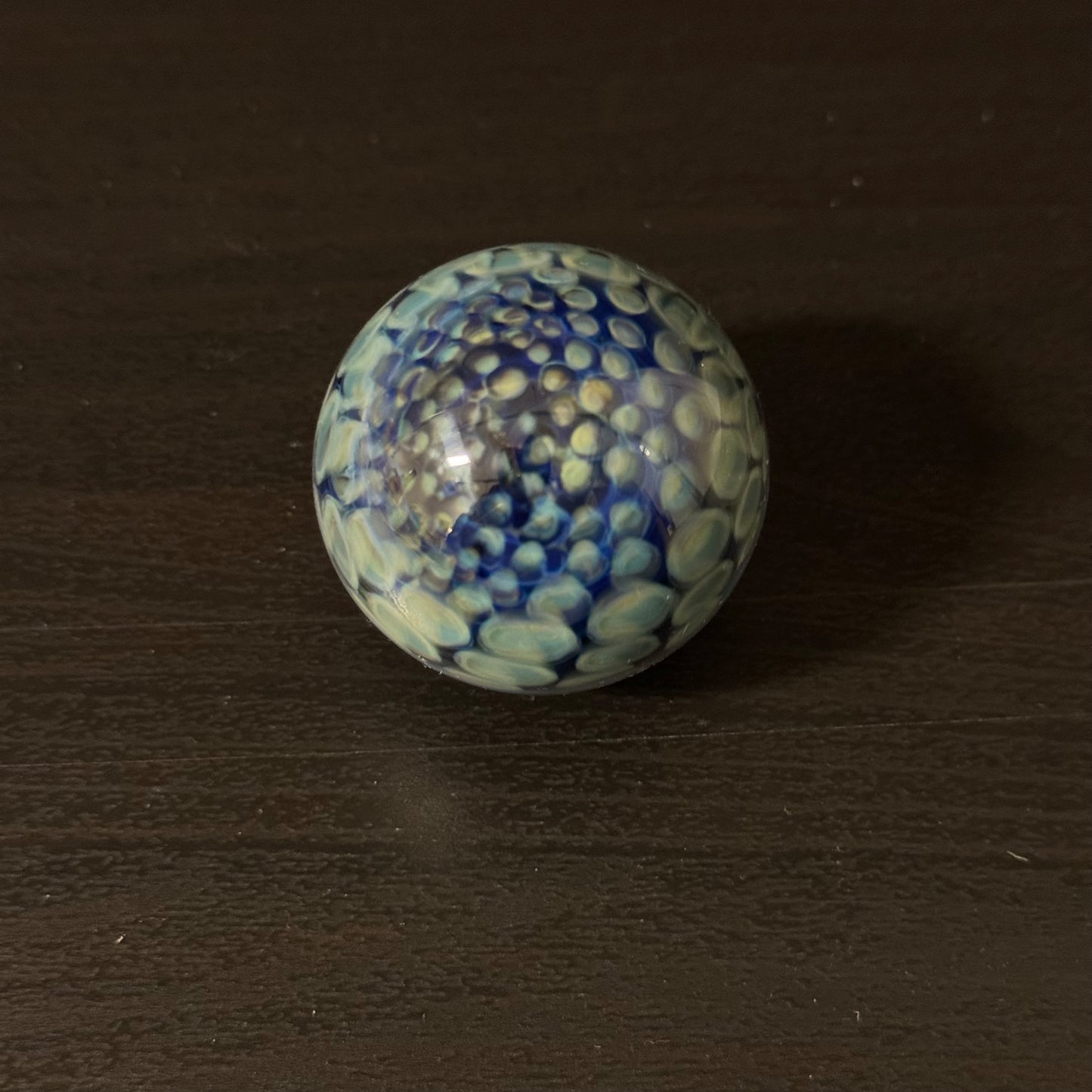 Honeycomb Glass Marble Hand Made