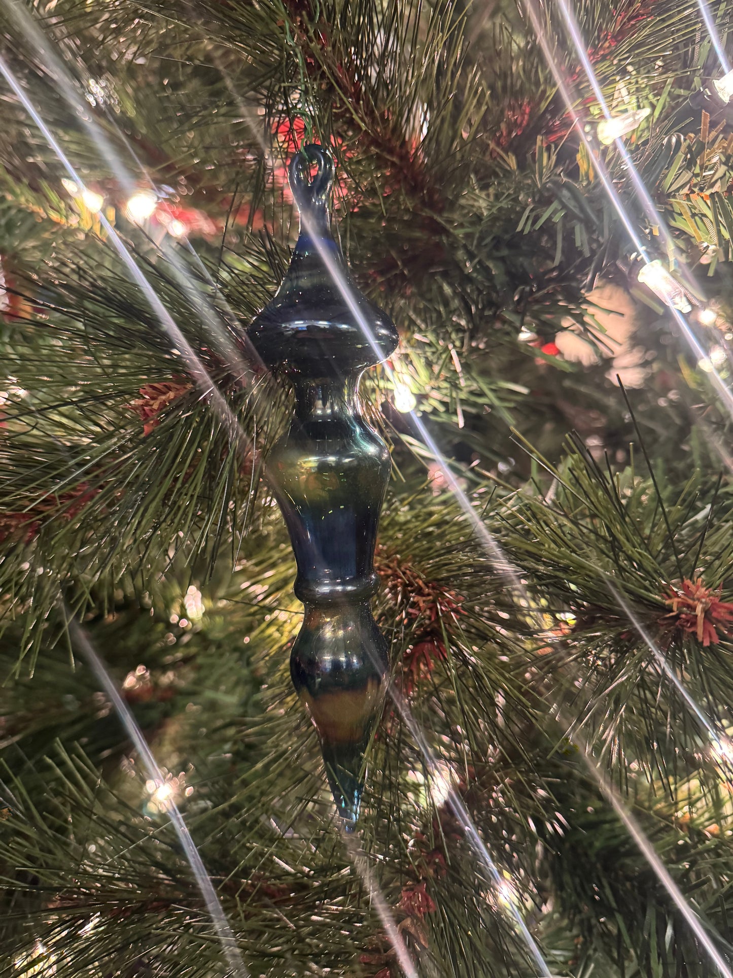 Glass Ornament Cobalt Blue