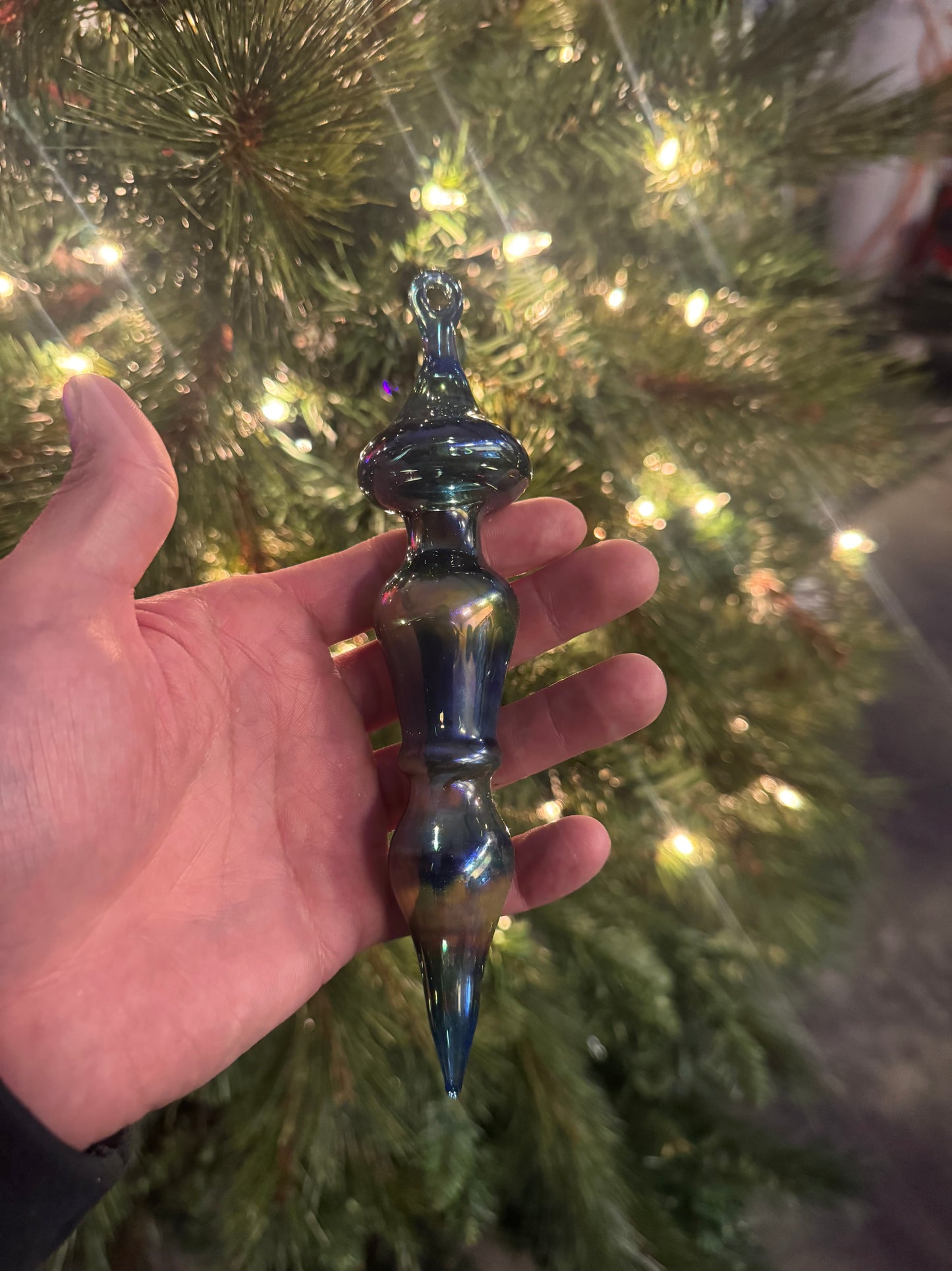 Glass Ornament Cobalt Blue