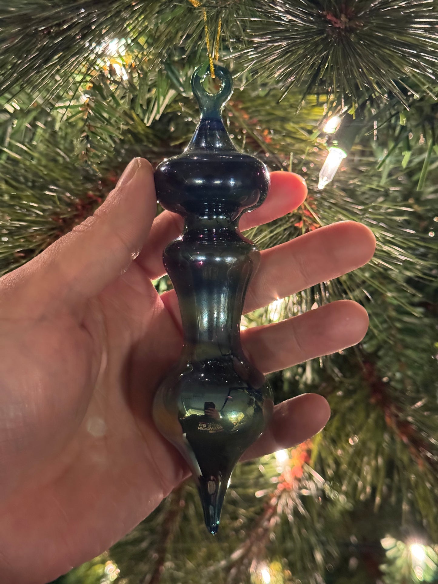 Glass Ornament Cobalt Blue
