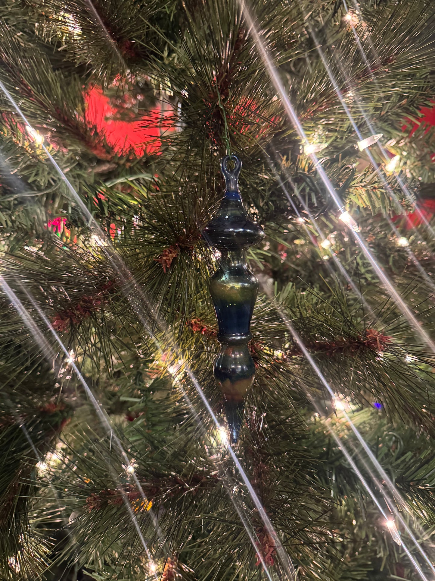 Glass Ornament Cobalt Blue
