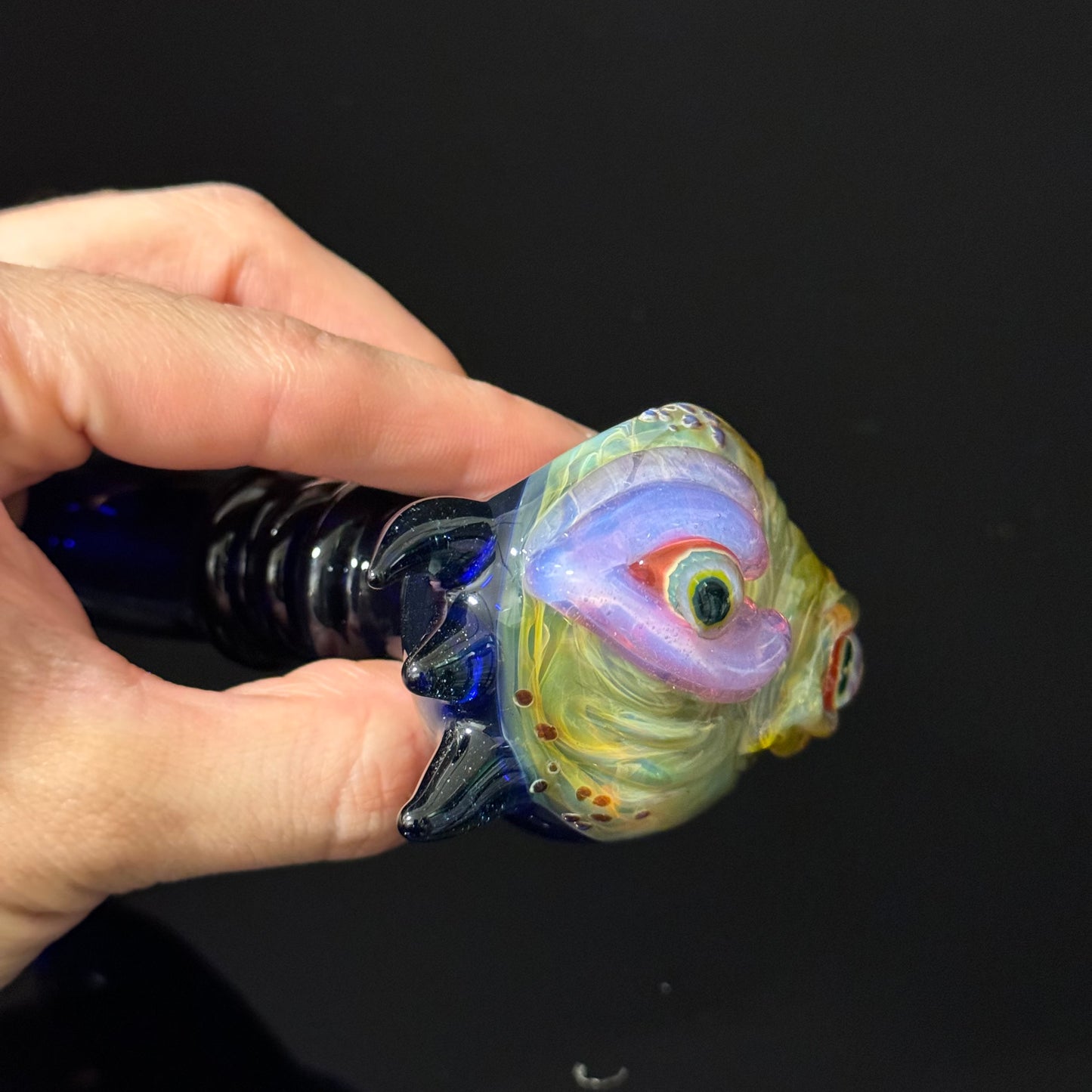 Eyeball Monster Glass Heady Pipe Hand Blown