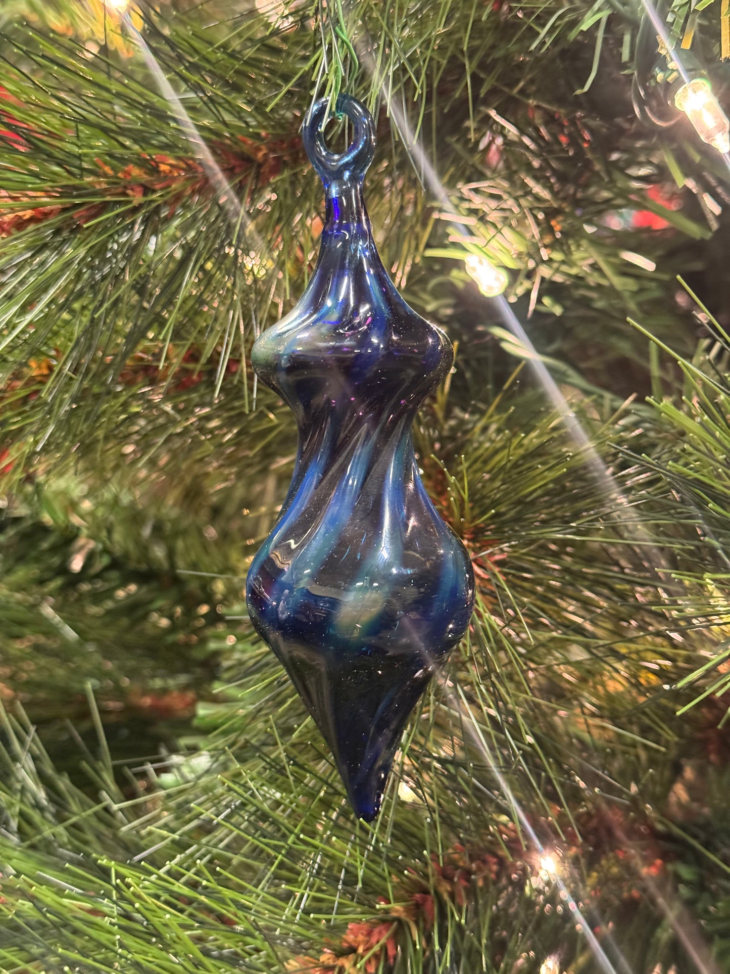 Glass Ornament Cobalt Blue