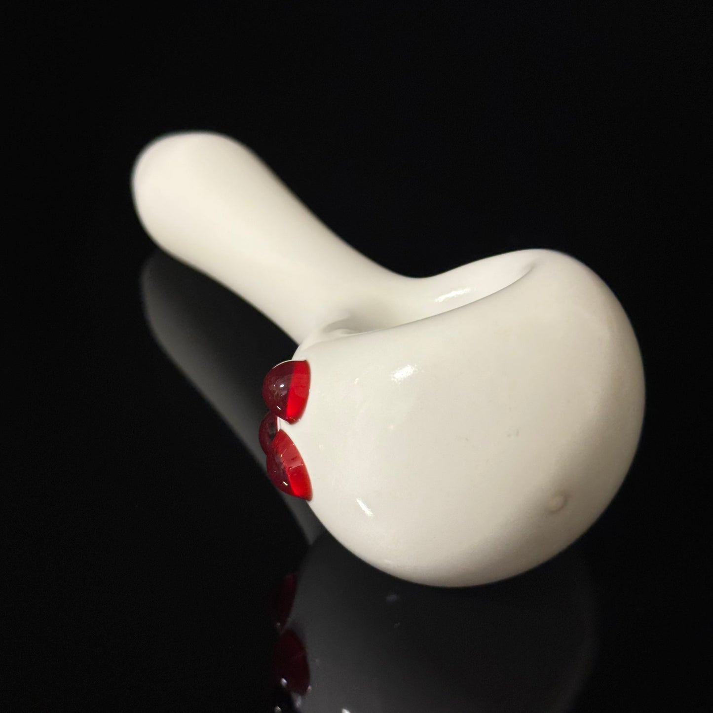 Solid White Pipe, Heady With Hand Blown