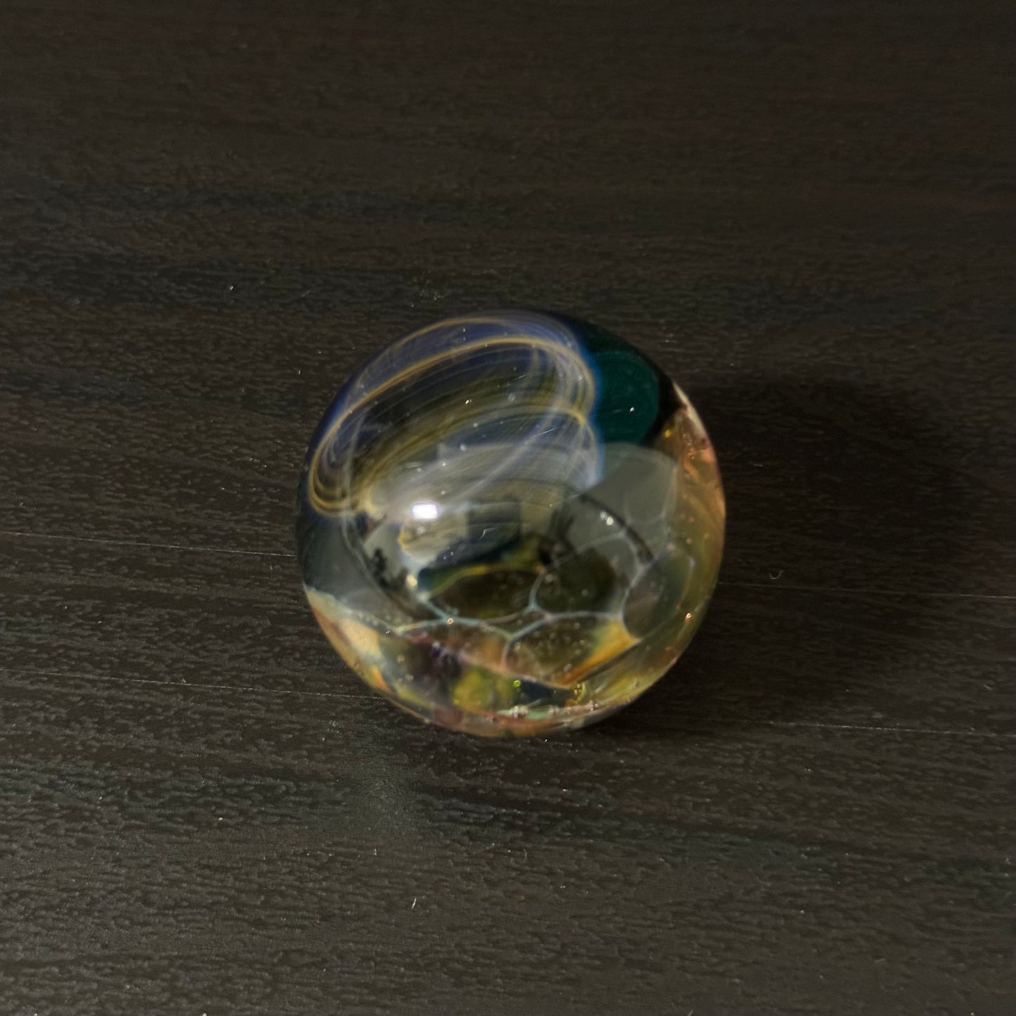 Space Galactic Vortex Glass Marble Hand Made