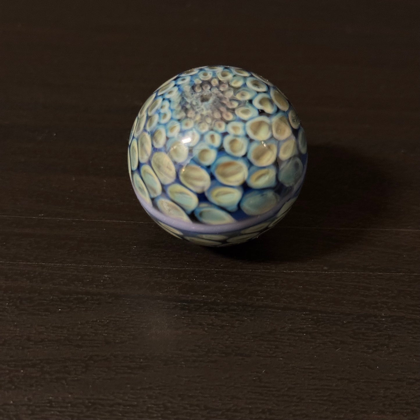 Honeycomb Glass Marble Hand Made