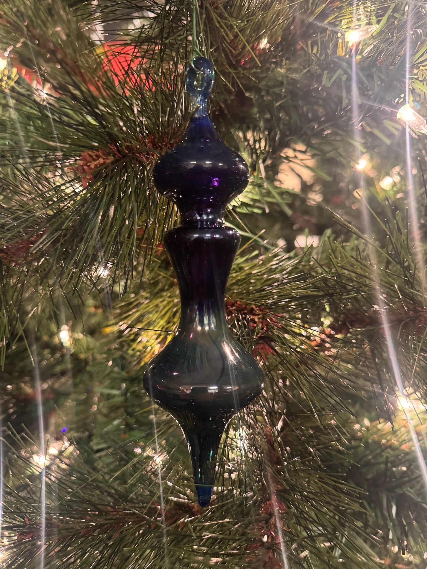 Glass Ornament Cobalt Blue