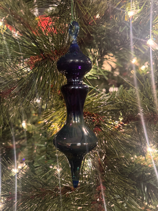 Glass Ornament Cobalt Blue