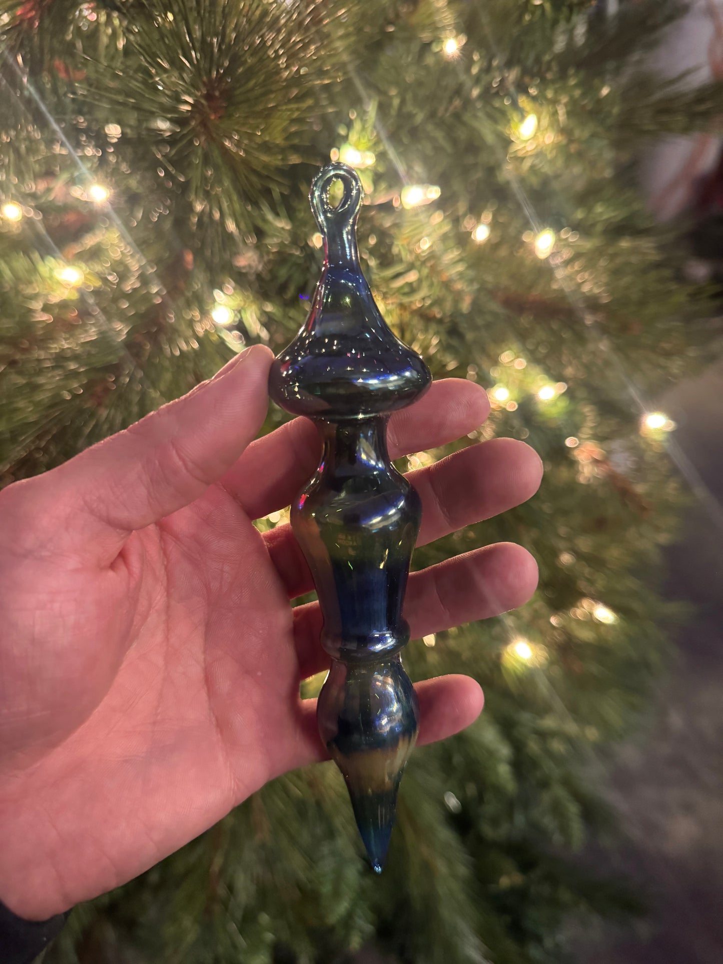 Glass Ornament Cobalt Blue