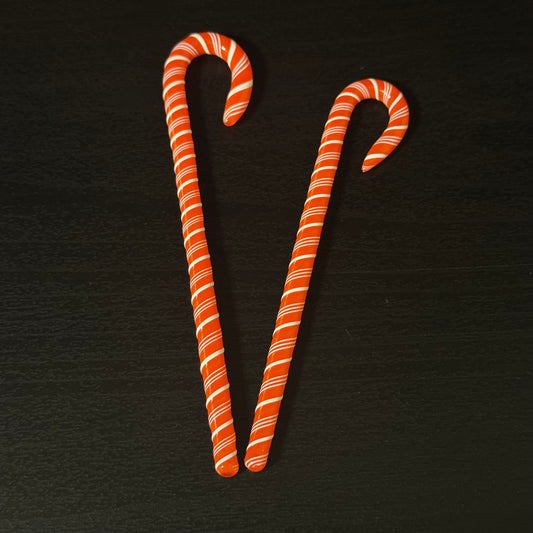 Candy Cane Glass Ornament