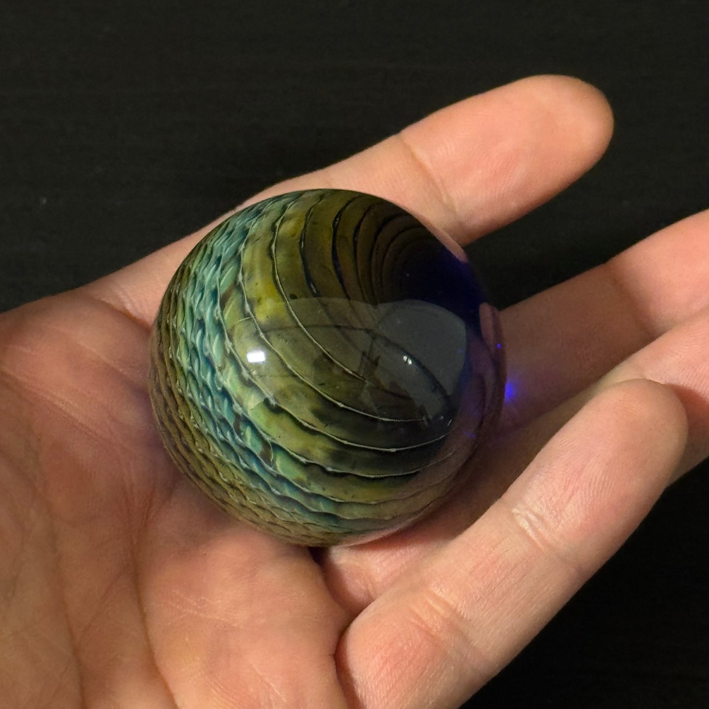 Bubble Trap Wrap Glass Marble Hand Made