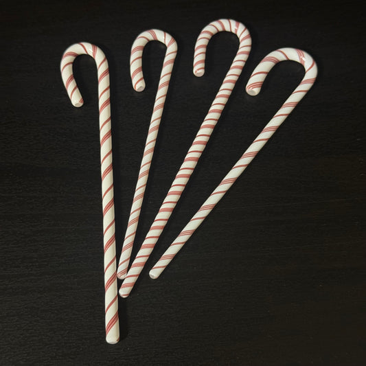 Candy Cane Glass Ornament