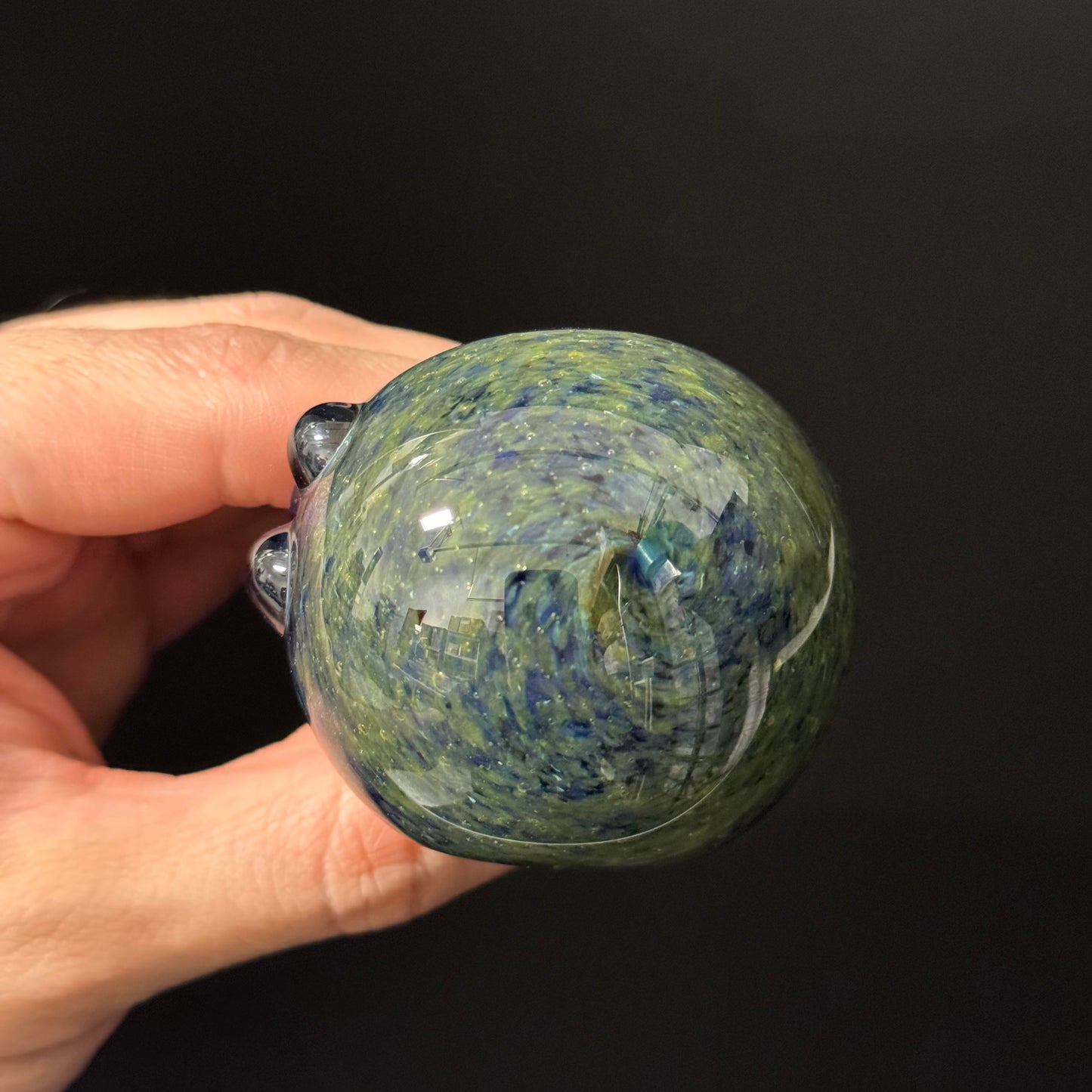 Multicolor Inside Out Glass Pipe Heady Pipe Hand Blown Extra Thick