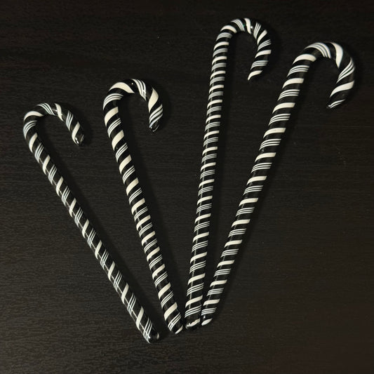 Candy Cane Glass Ornament