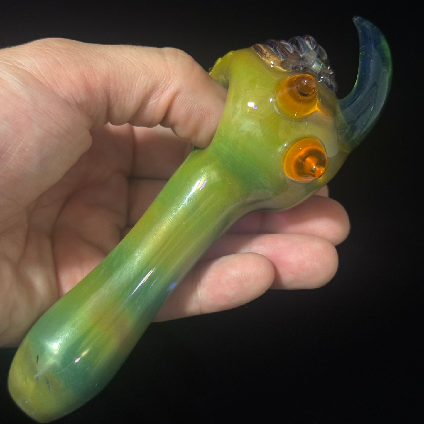 Eyeball Monster Glass Heady Pipe Hand Blown