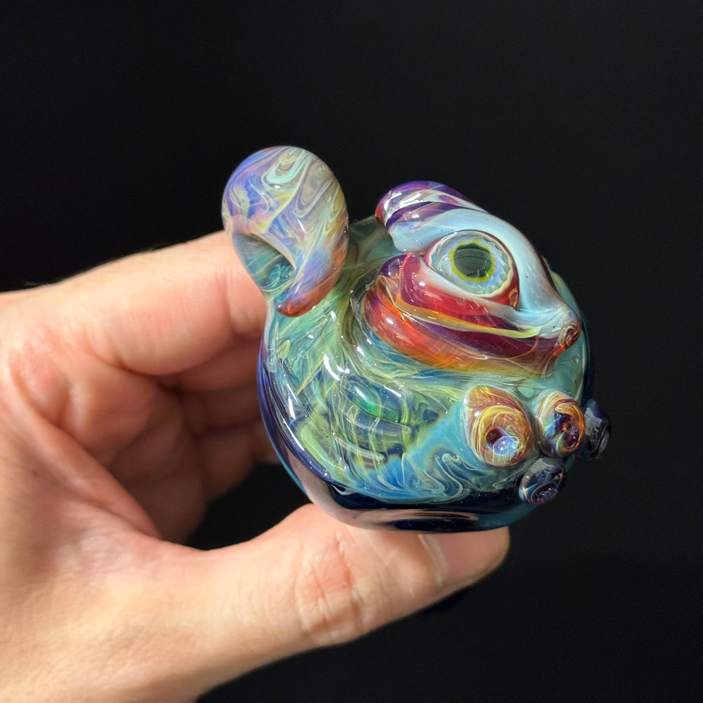 Eyeball Monster Glass Heady Pipe Hand Blown