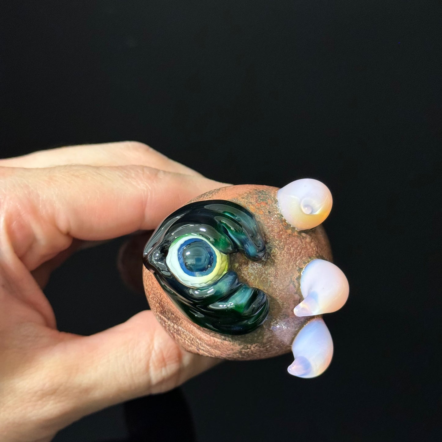 Eyeball Monster Glass Heady Pipe Hand Blown