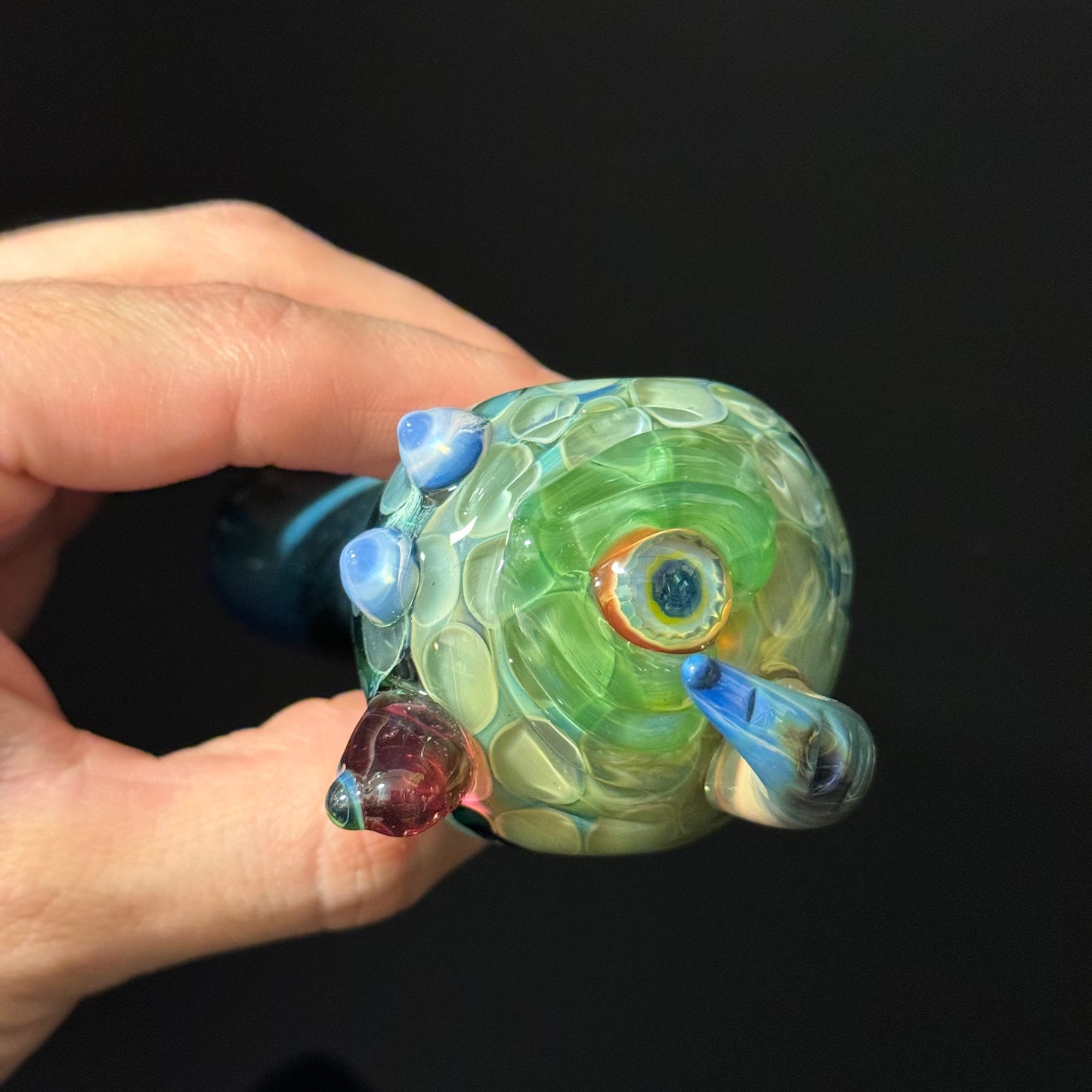 Eyeball Monster Glass Heady Pipe Hand Blown