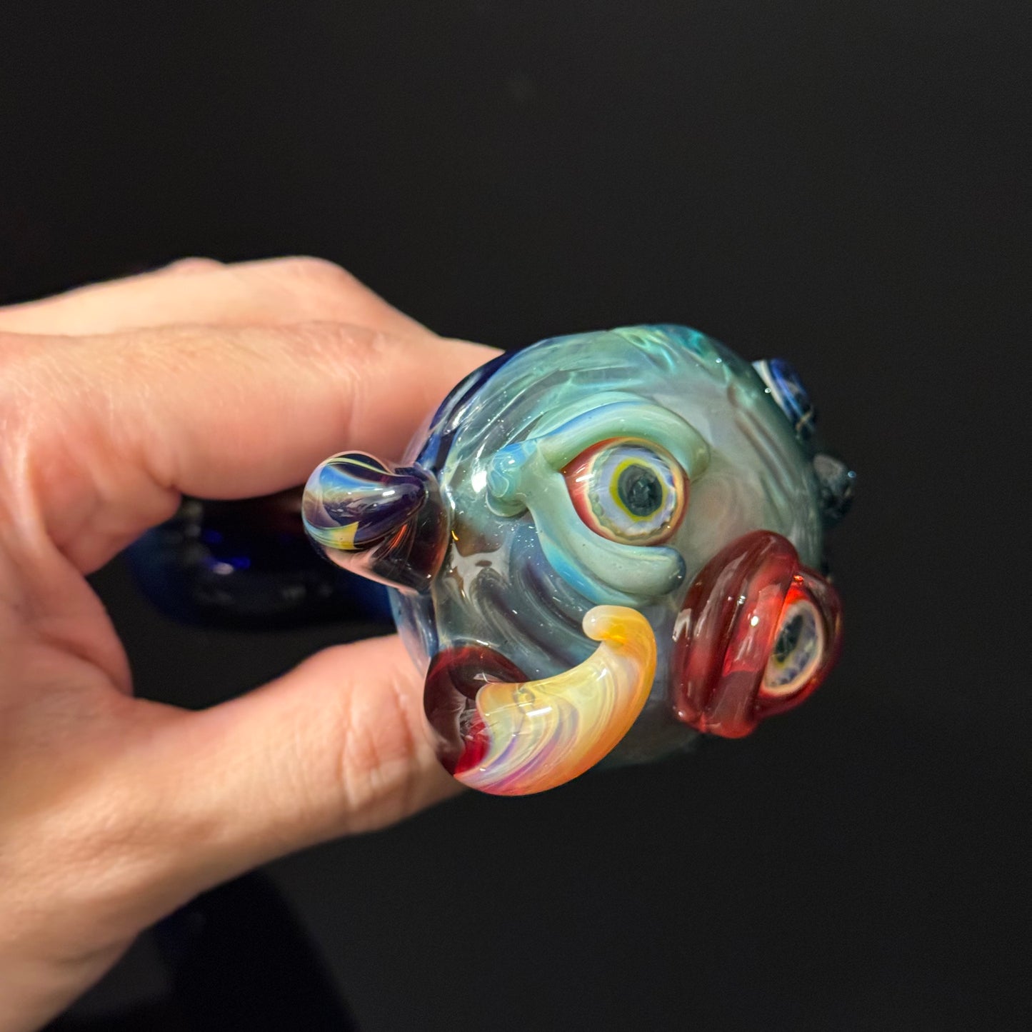 Eyeball Monster Glass Heady Pipe Hand Blown