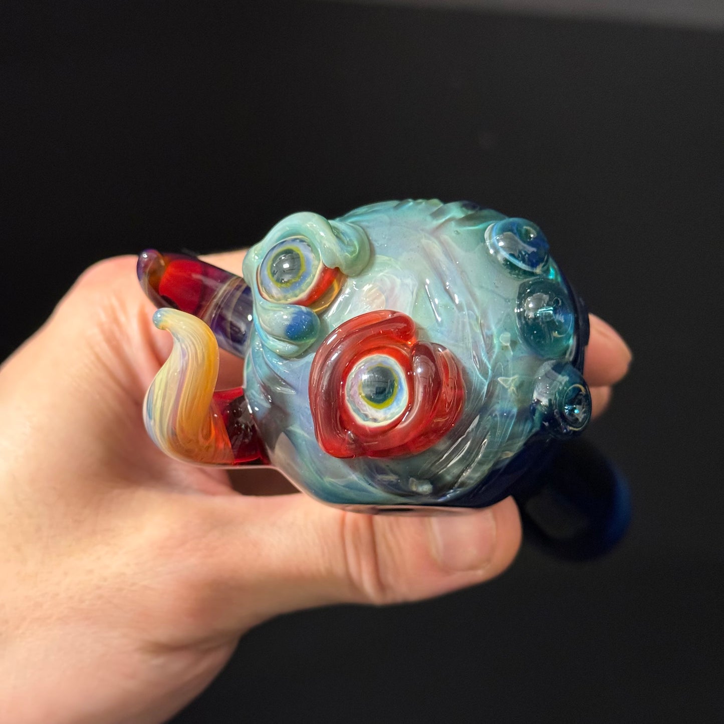 Eyeball Monster Glass Heady Pipe Hand Blown