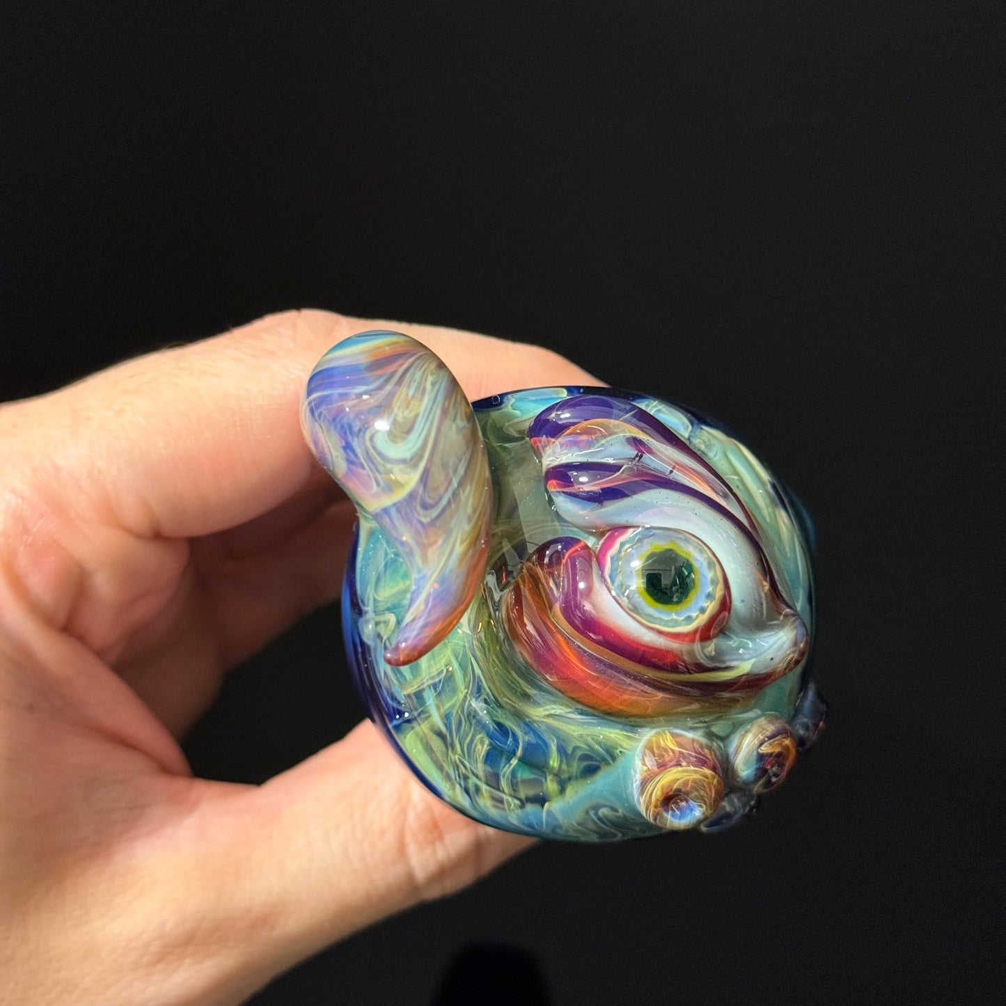 Eyeball Monster Glass Heady Pipe Hand Blown