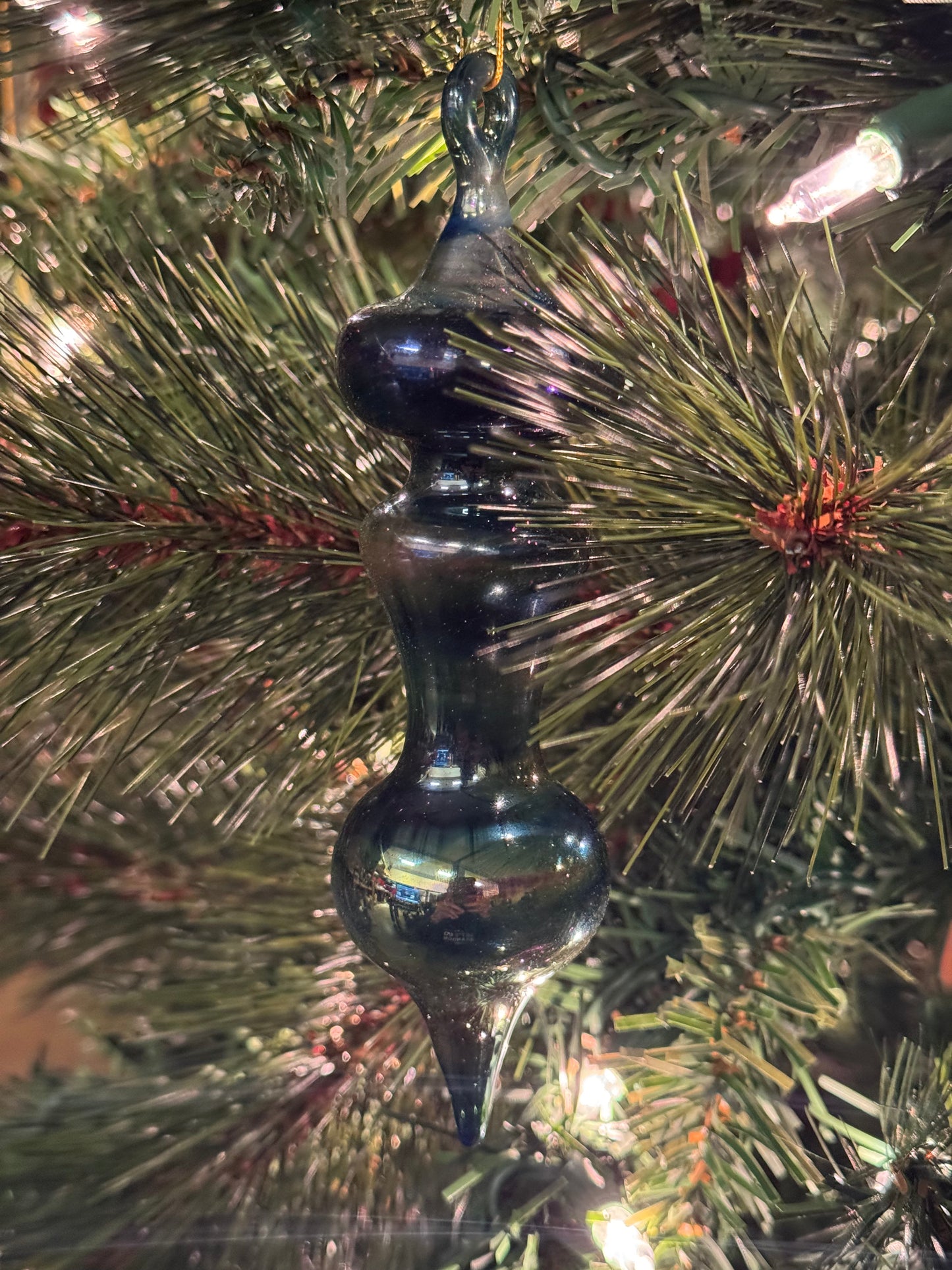 Glass Ornament Cobalt Blue