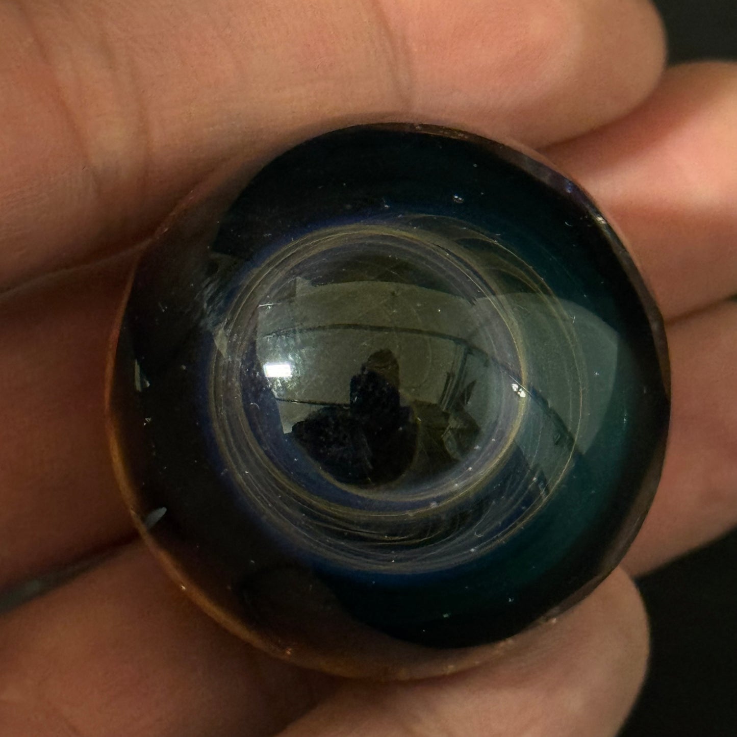 Space Galactic Vortex Glass Marble Hand Made