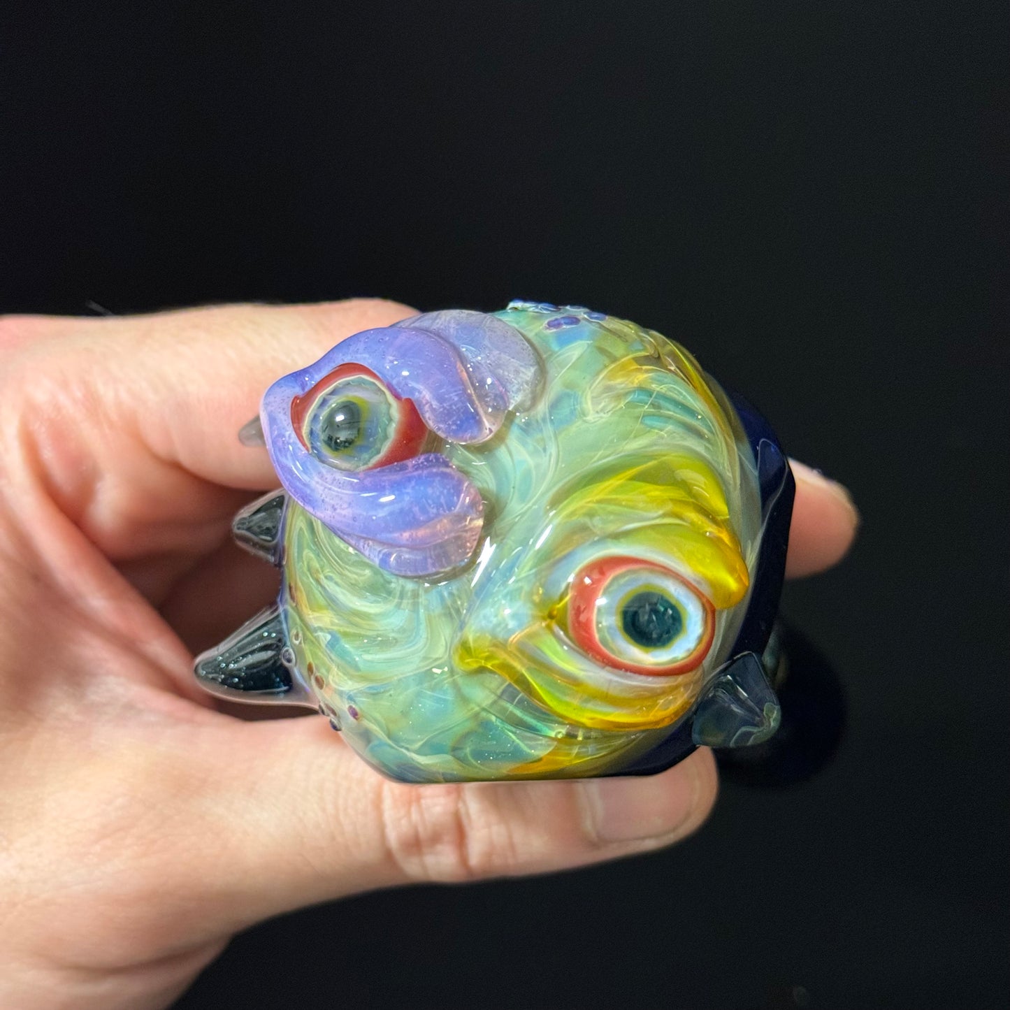 Eyeball Monster Glass Heady Pipe Hand Blown