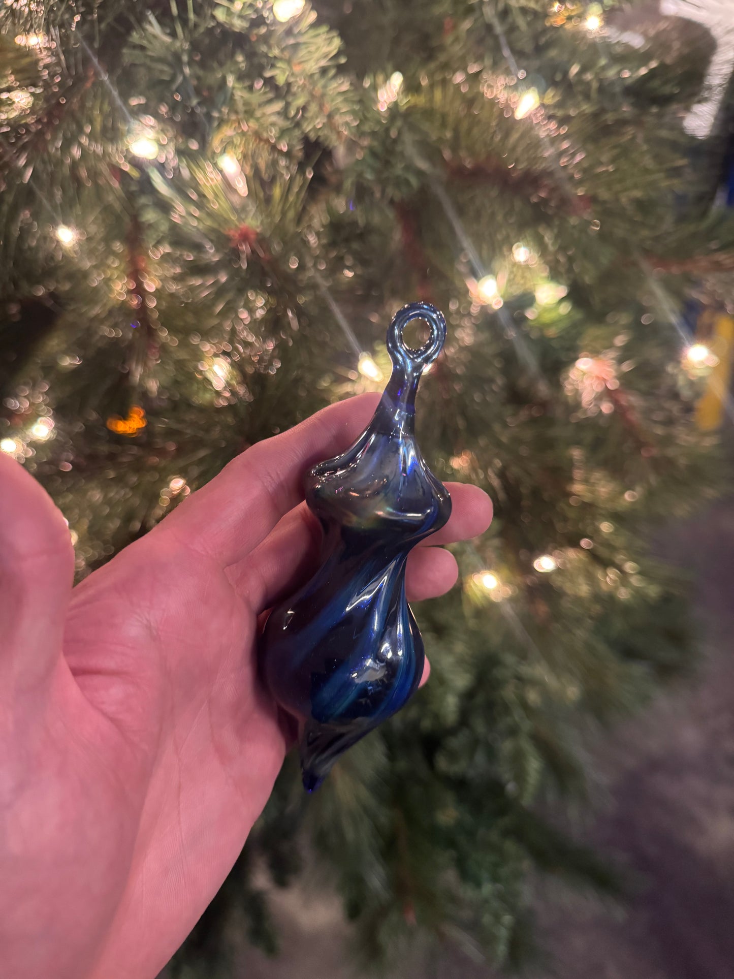 Glass Ornament Cobalt Blue