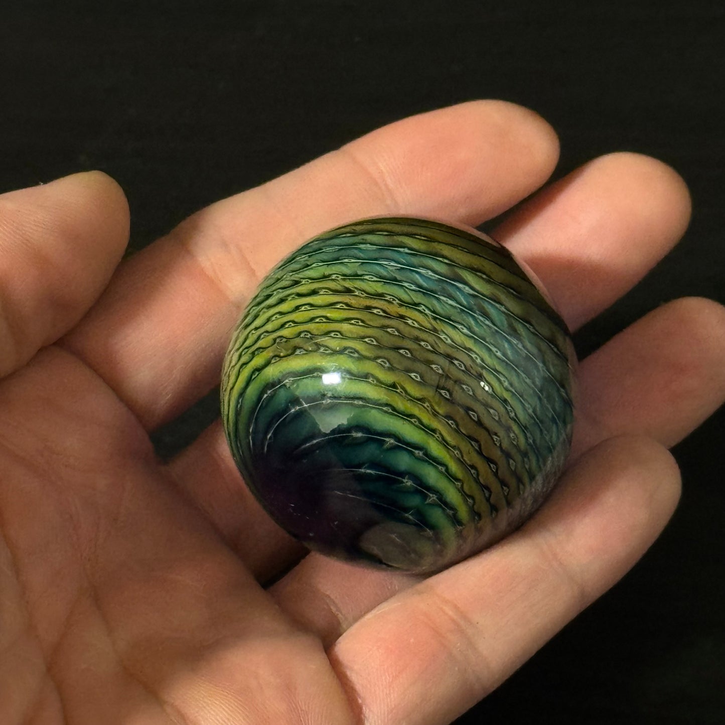 Bubble Trap Wrap Glass Marble Hand Made