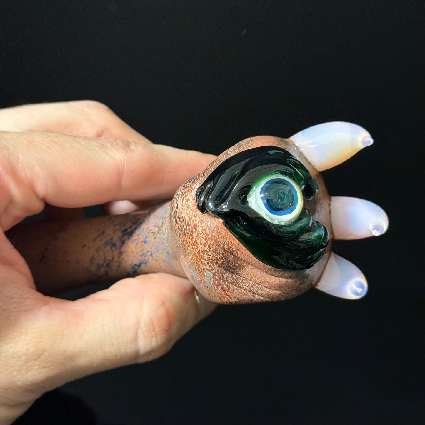 Eyeball Monster Glass Heady Pipe Hand Blown