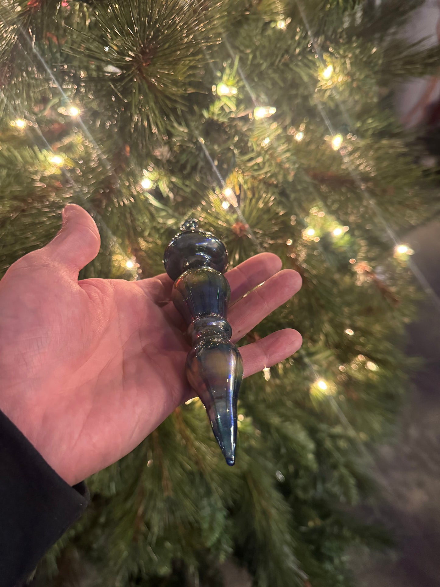Glass Ornament Cobalt Blue