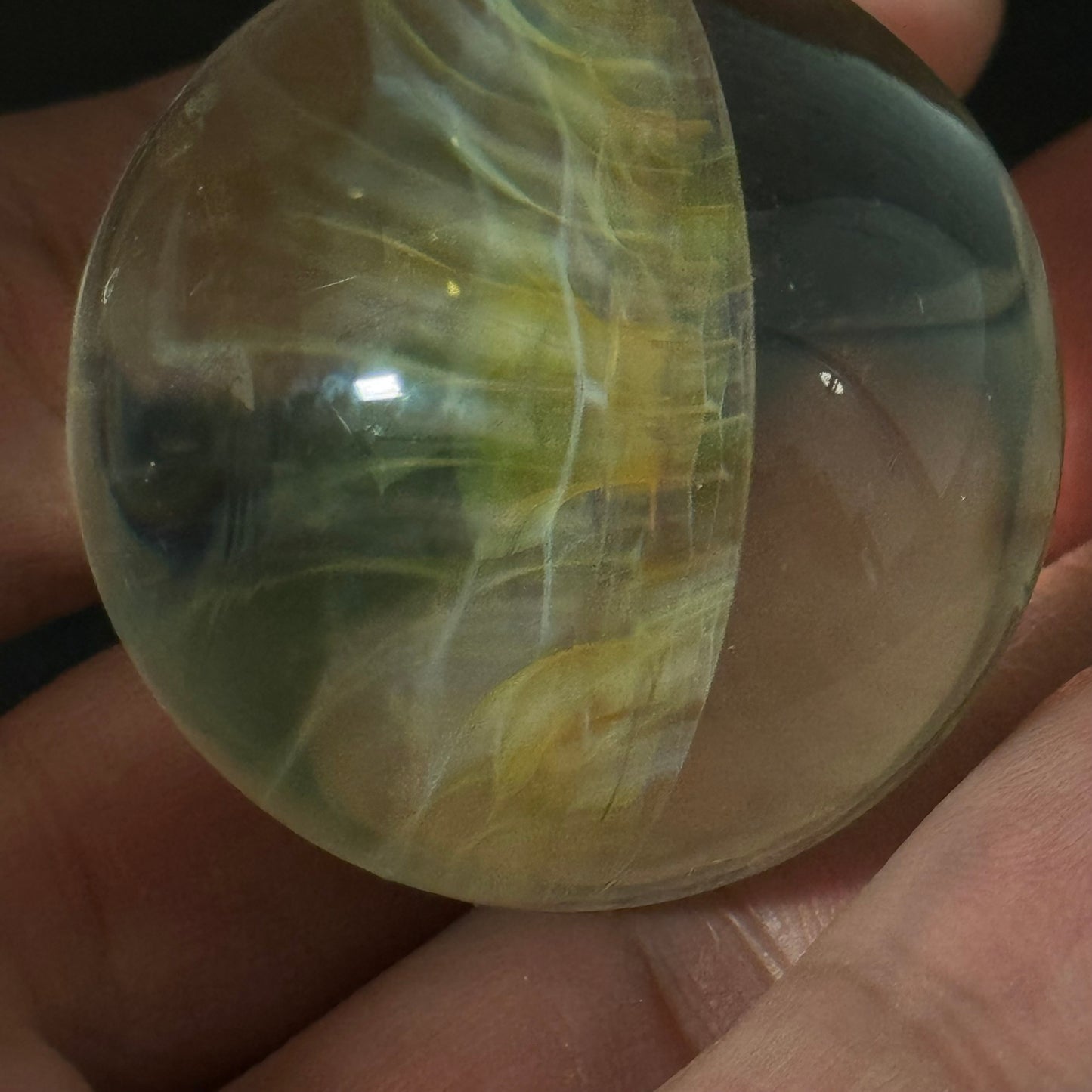 Honeycomb Glass Marble Hand Made