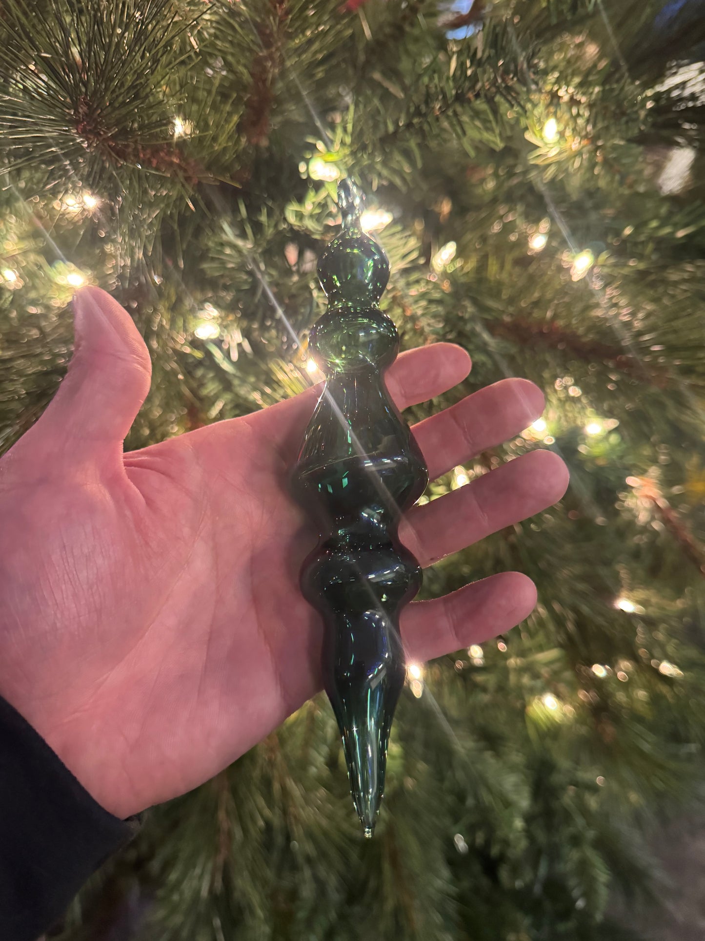 Glass Ornament Green