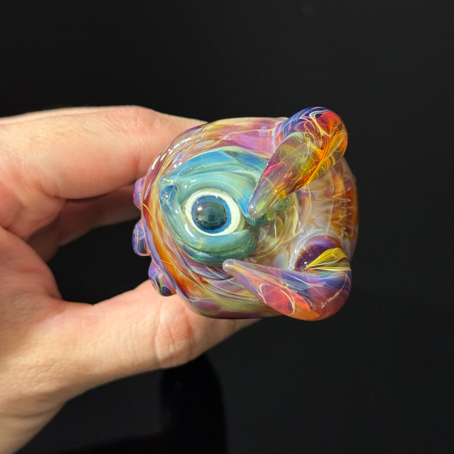 Eyeball Monster Glass Heady Pipe Hand Blown