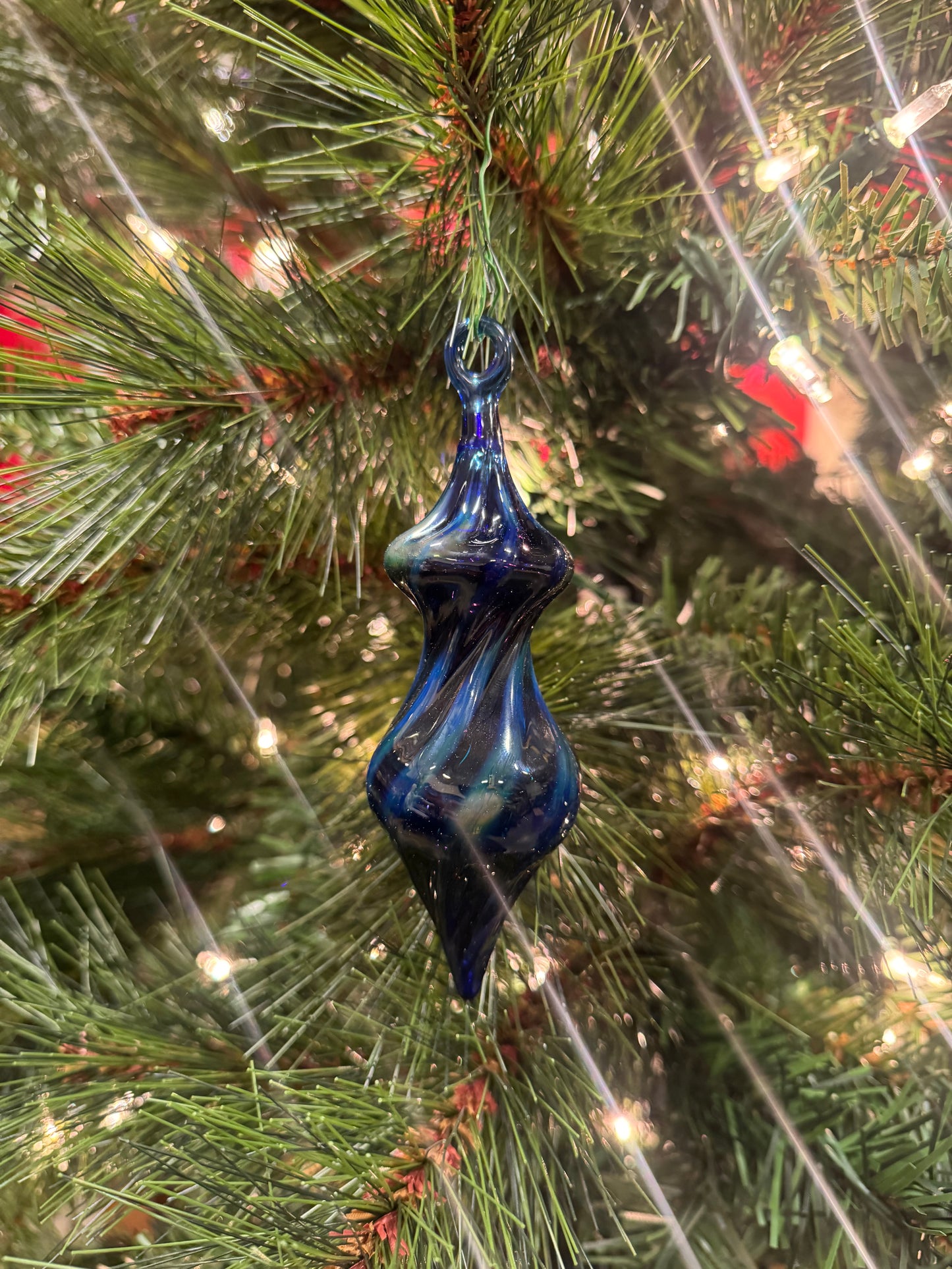 Glass Ornament Cobalt Blue
