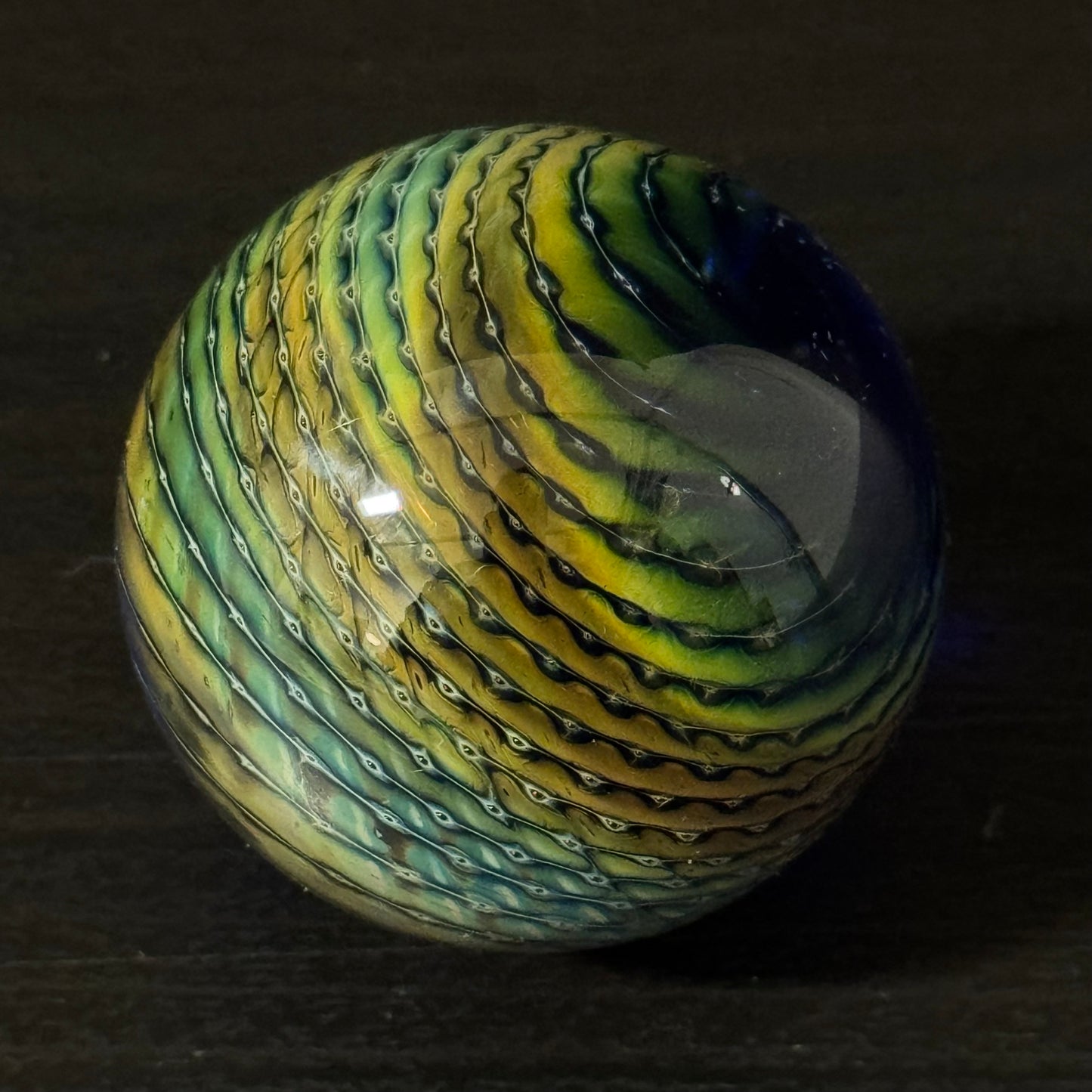 Bubble Trap Wrap Glass Marble Hand Made