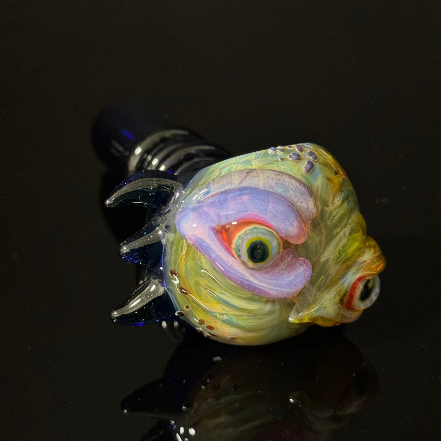 Eyeball Monster Glass Heady Pipe Hand Blown