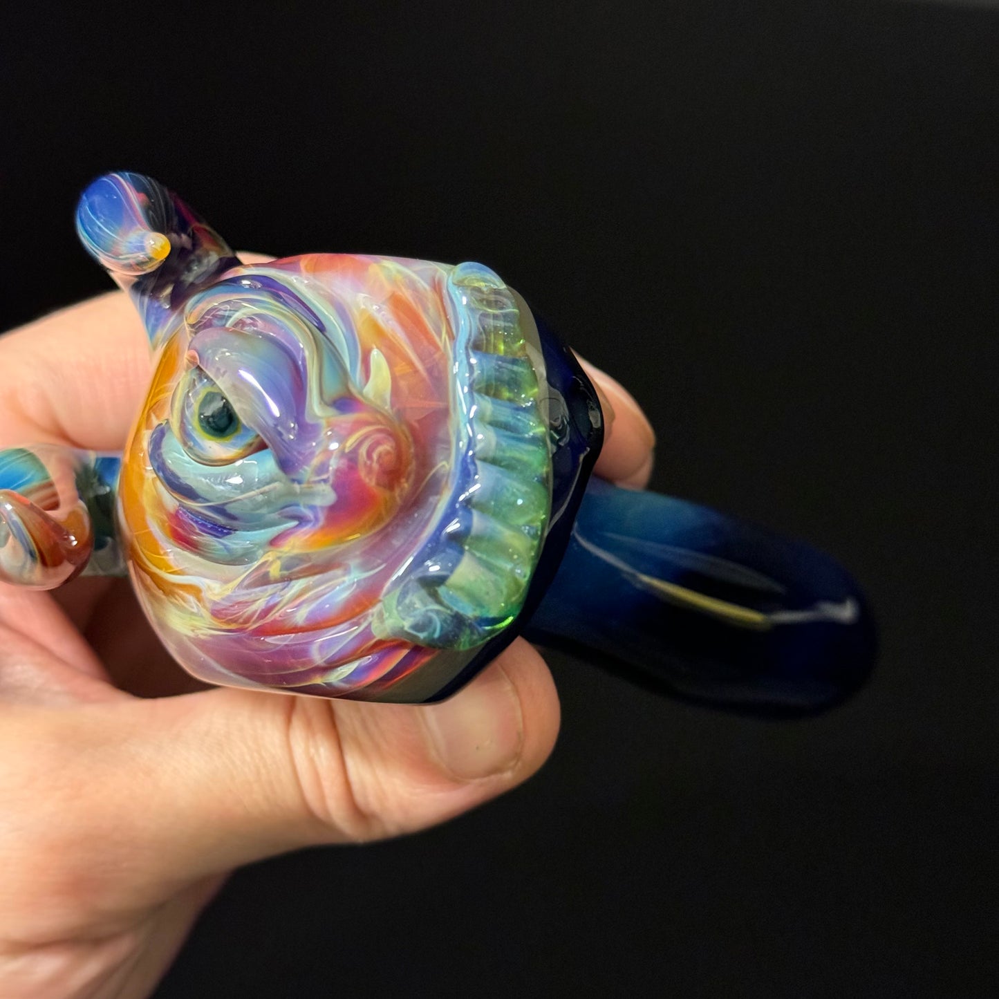 Eyeball Monster Glass Heady Pipe Hand Blown