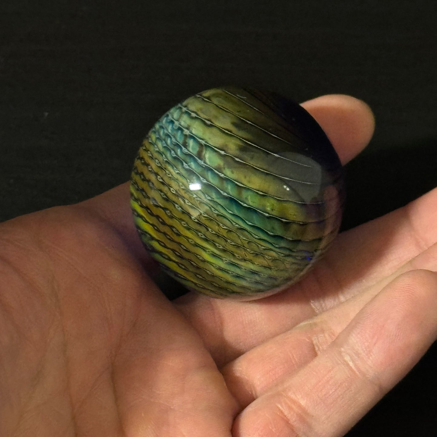 Bubble Trap Wrap Glass Marble Hand Made