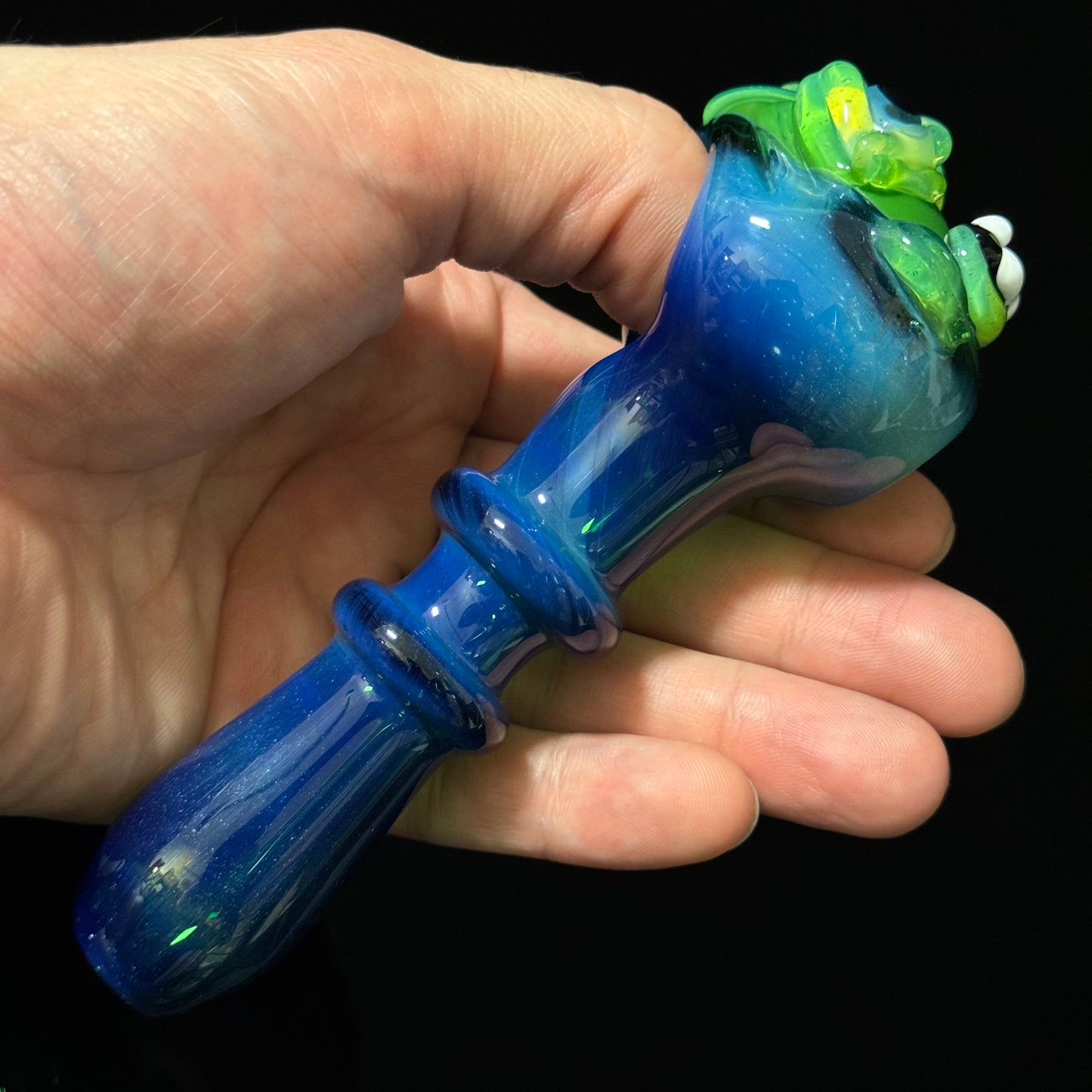 Slyme Face Glass Pipe Heady Pipe Hand Blown Pipe