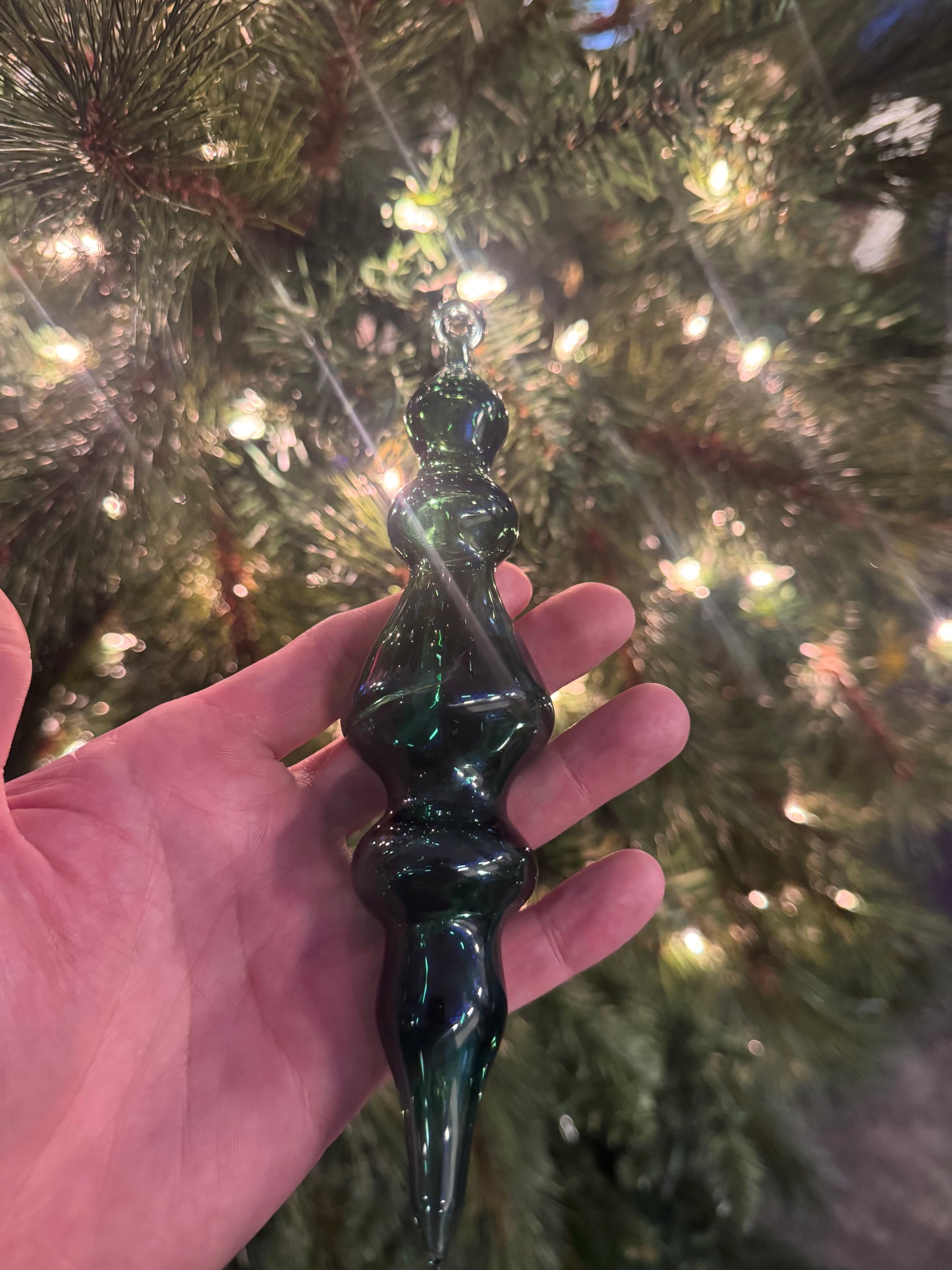 Glass Ornament Green