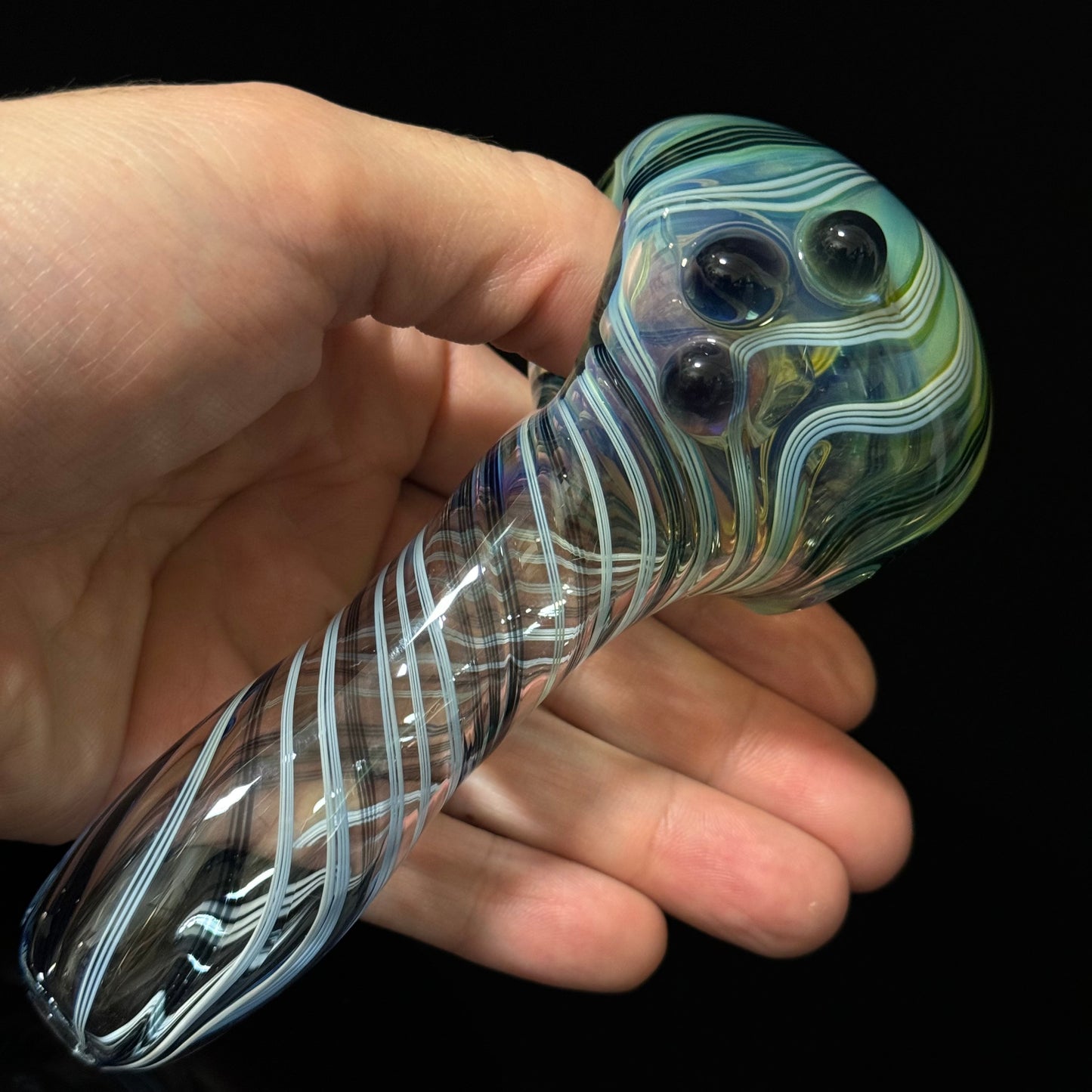 Color Changing Lined Inside Out Glass Pipe Heady Pipe Hand Blown Extra Thick